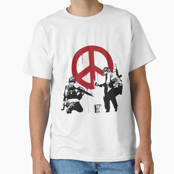 Item preview, banksy peace designed and sold by trakatra.