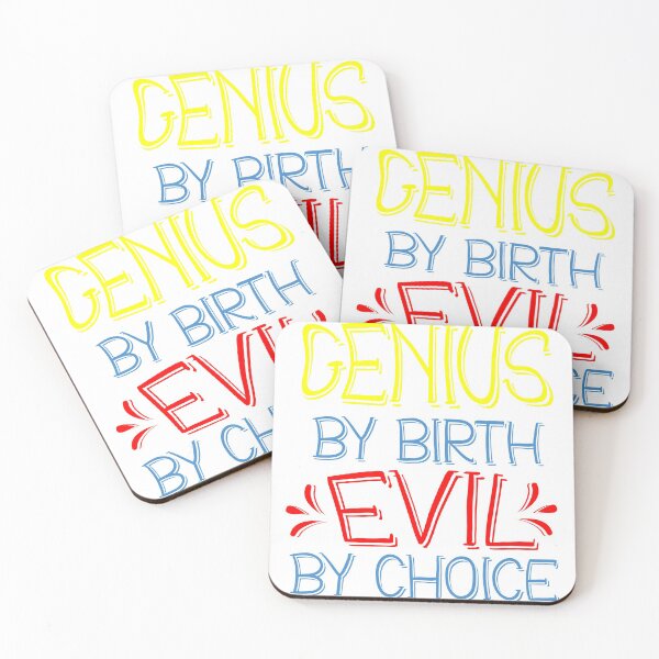 Item preview, Genius By Birth Evil By Choice designed and sold by Hameegaa.