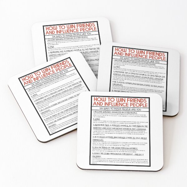 Item preview, How To Win Friends And Influence People - Six Ways To Make People Like You designed and sold by JackCurtis1991.