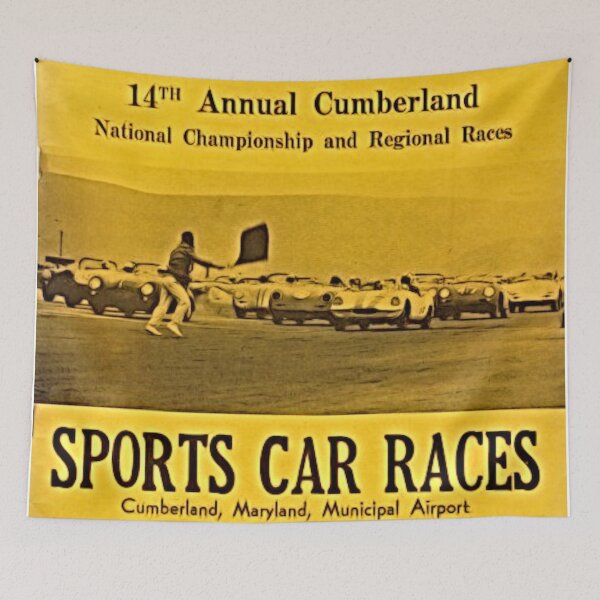 Item preview, Cumberland 1966 Sports Car Race Poster - Classic Vintage Racing Art designed and sold by Road To Track.