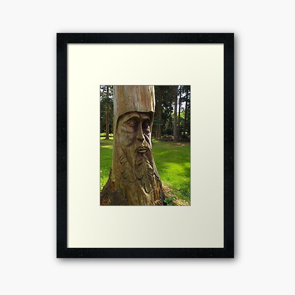 Tree Trunk Man Framed Art Print