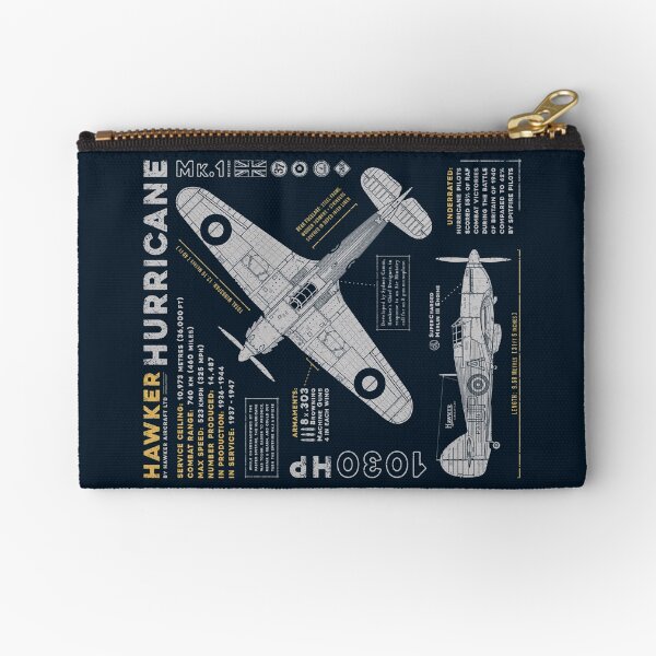 Hawker Hurricane Zipper Pouch