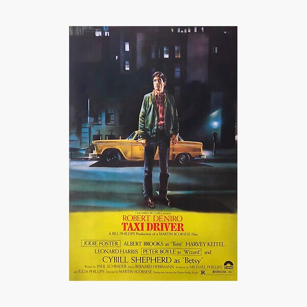Taxi Driver 1976 Movie Poster Art Lámina fotográfica