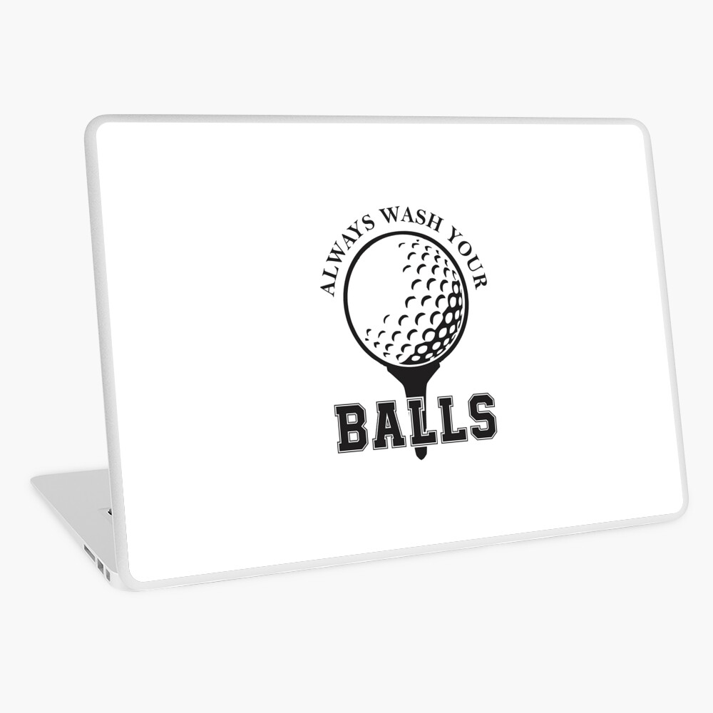 Always wash your balls Golf balls funny gag gift for men Greeting