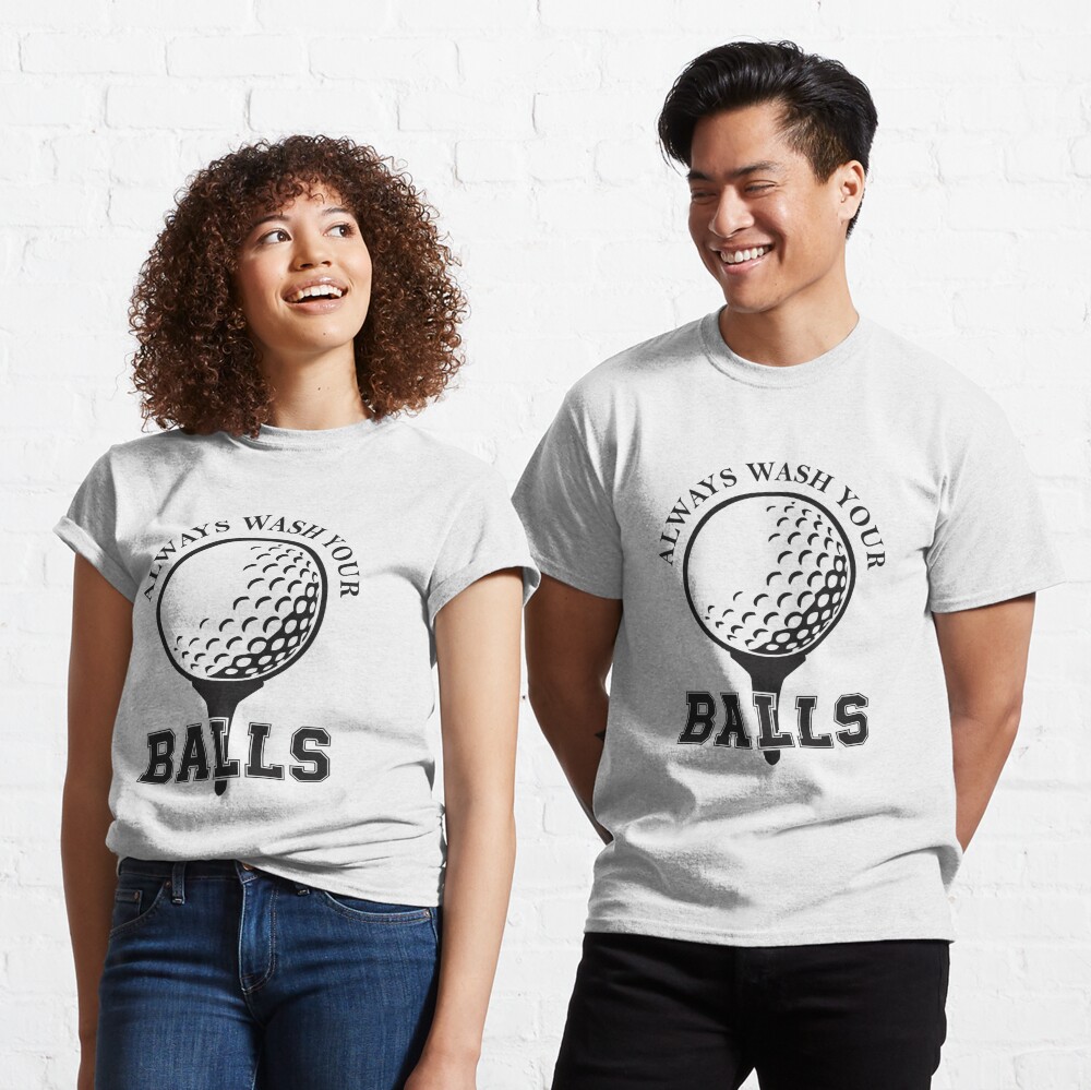 Always wash your balls Golf balls funny gag gift for men Greeting