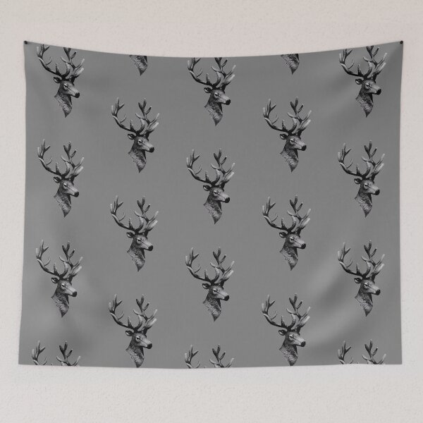 Item preview, Grey Stag Head designed and sold by snowydeer.