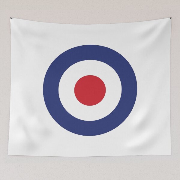Item preview, Roundel British Bullseye War Plane Target Icon MOD 60s Britain designed and sold by phoxydesign.