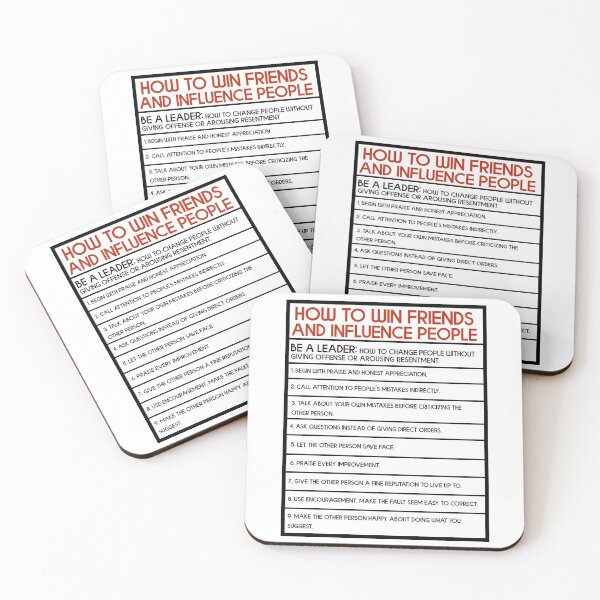 Item preview, How To Win Friends And Influence People - Be A Leader designed and sold by JackCurtis1991.