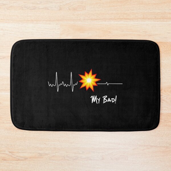 Item preview, Pyrotechnician Heartbeat Funny Fireworks Gift My Bad designed and sold by phoxydesign.