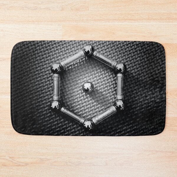 Item preview, Benzene Molecule Metal Chemical Formula Organic Chemistry designed and sold by Boriana Giormova.