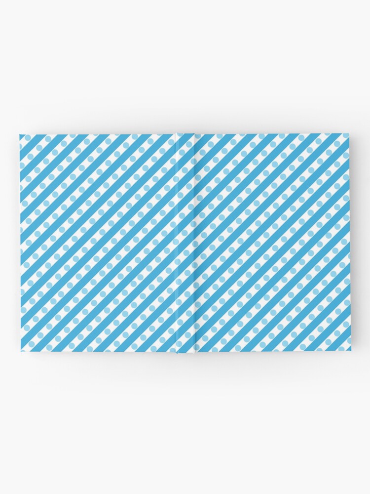 Alternate view of Blue Stripes and Dots Hardcover Journal
