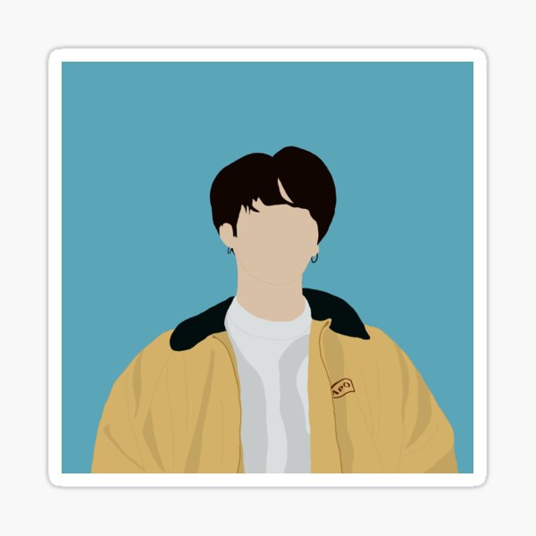 " BTS Jungkook Euphoria JK Love yourself" Sticker by NoonaStudio