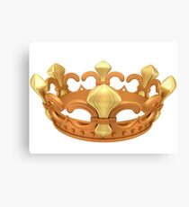 Royal gold crown Canvas Print