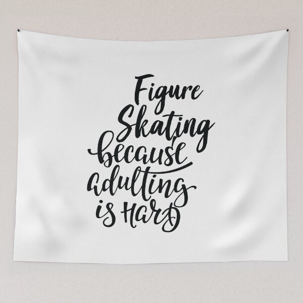 Item preview, Figure Skating Because Adulting Is Hard designed and sold by ProjectX23.