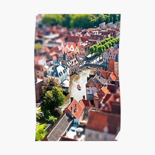 Bruges (tilt and shift) Poster