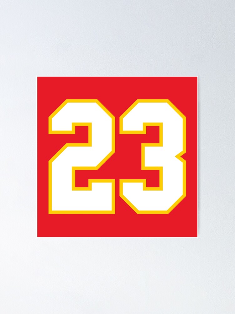 "Twenty Three White Jersey Number 23" Poster for Sale by elhefe Redbubble