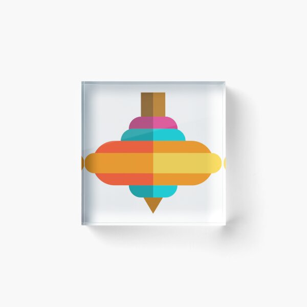 Item preview, Multi colour spinning top print designed and sold by Arshiya-4.