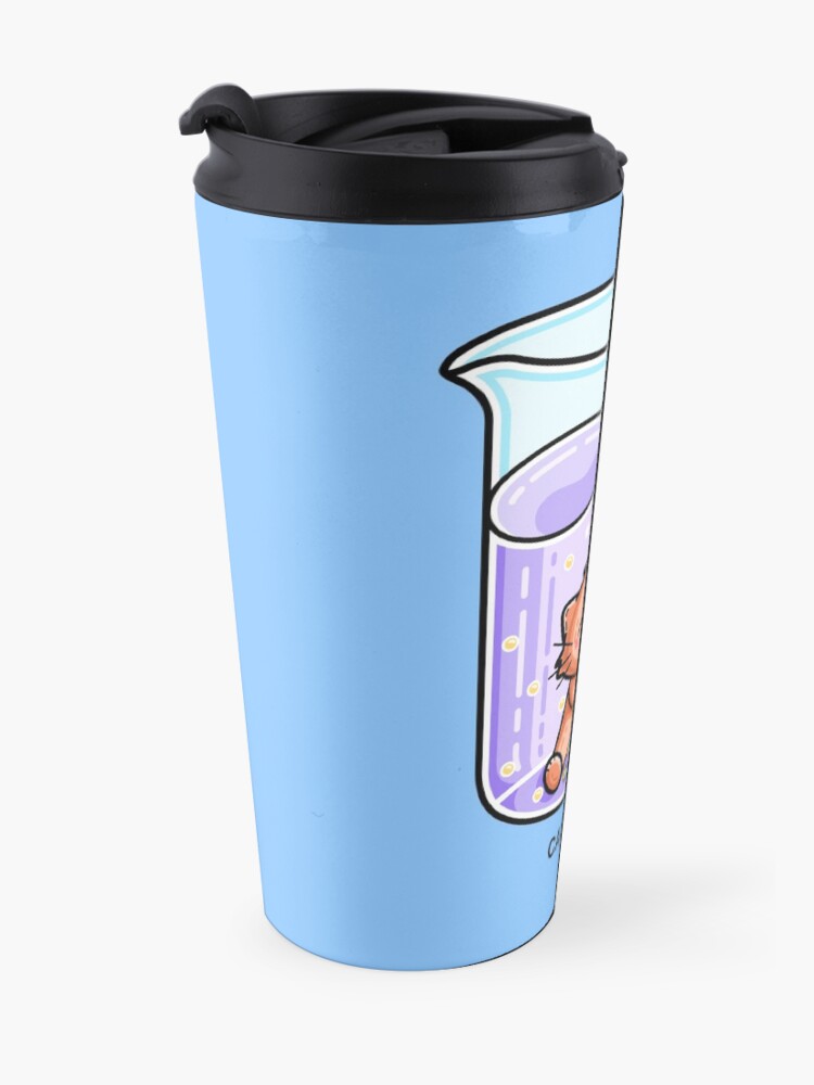 Alternate view of Catalyst Cute Chemistry Cat Pun Travel Coffee Mug