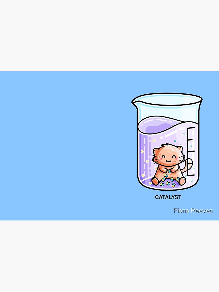Catalyst Cute Chemistry Cat Pun by freeves