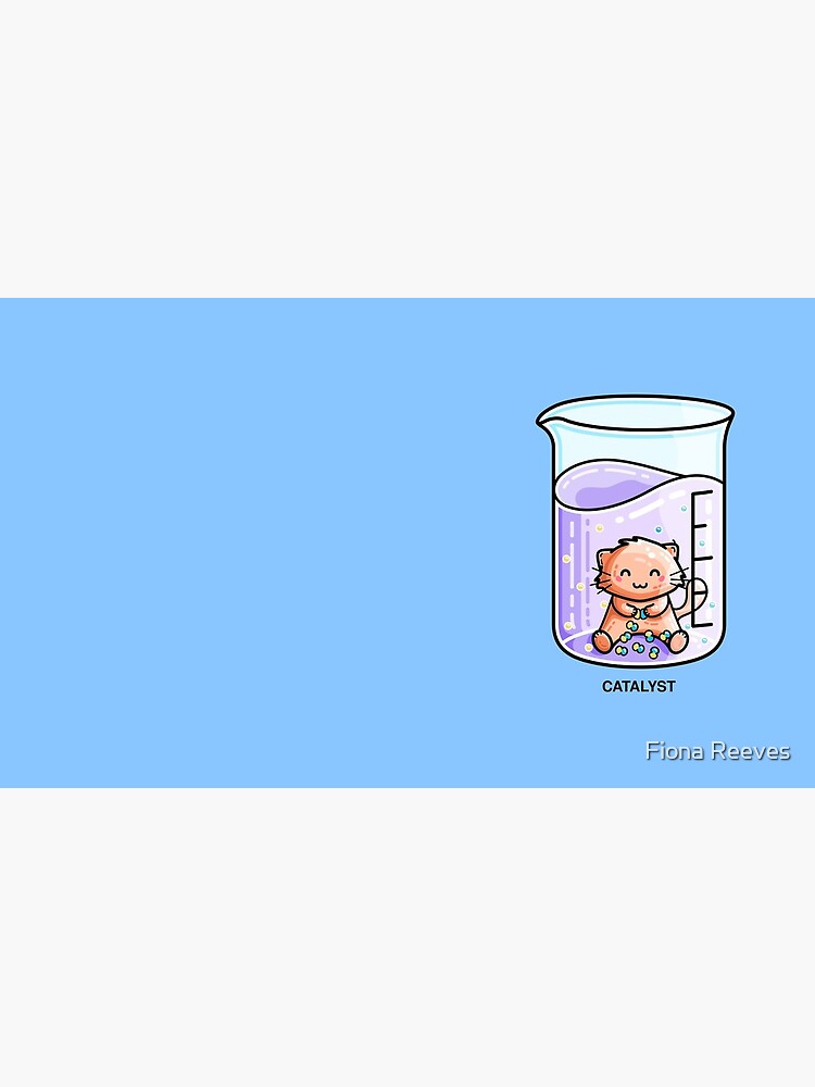Catalyst Cute Chemistry Cat Pun by freeves