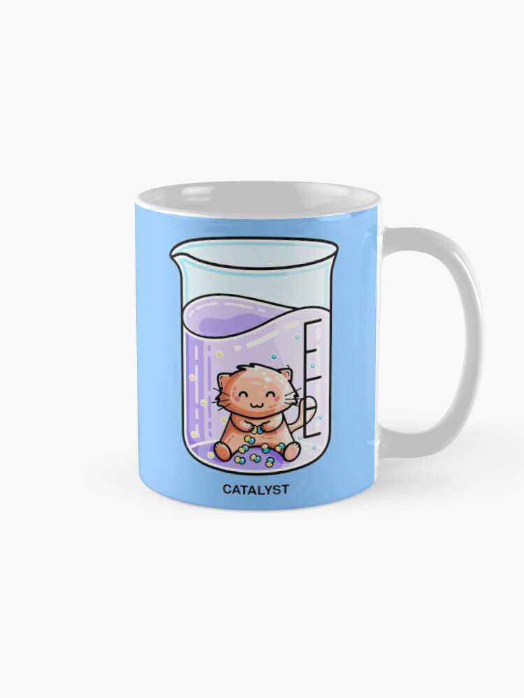 Alternate view of Catalyst Cute Chemistry Cat Pun Coffee Mug