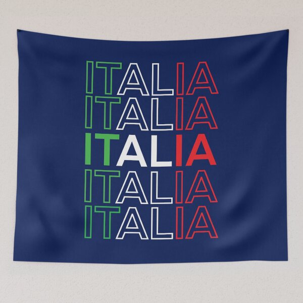 Item preview, Italia graphic tee with flag colors designed and sold by piastrelli.