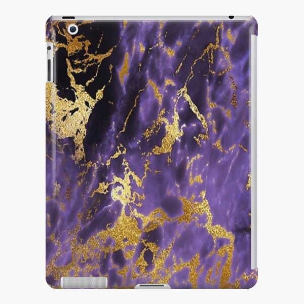 purple and gold marble effect | iPad Case & Skin