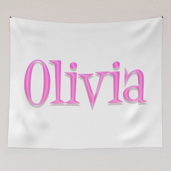 Item preview, Girl Name Olivia in Cartoon Style designed and sold by Space-Bug.
