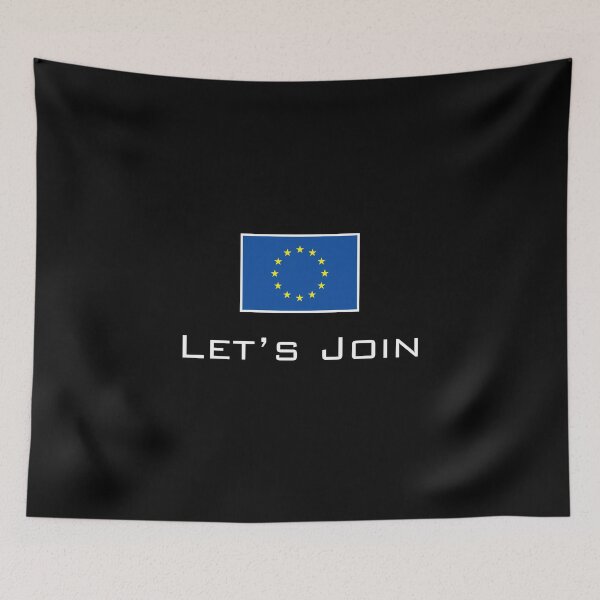 Item preview, Brexit | Let's Join | UK EU Flag | White Print designed and sold by SJ Designs.