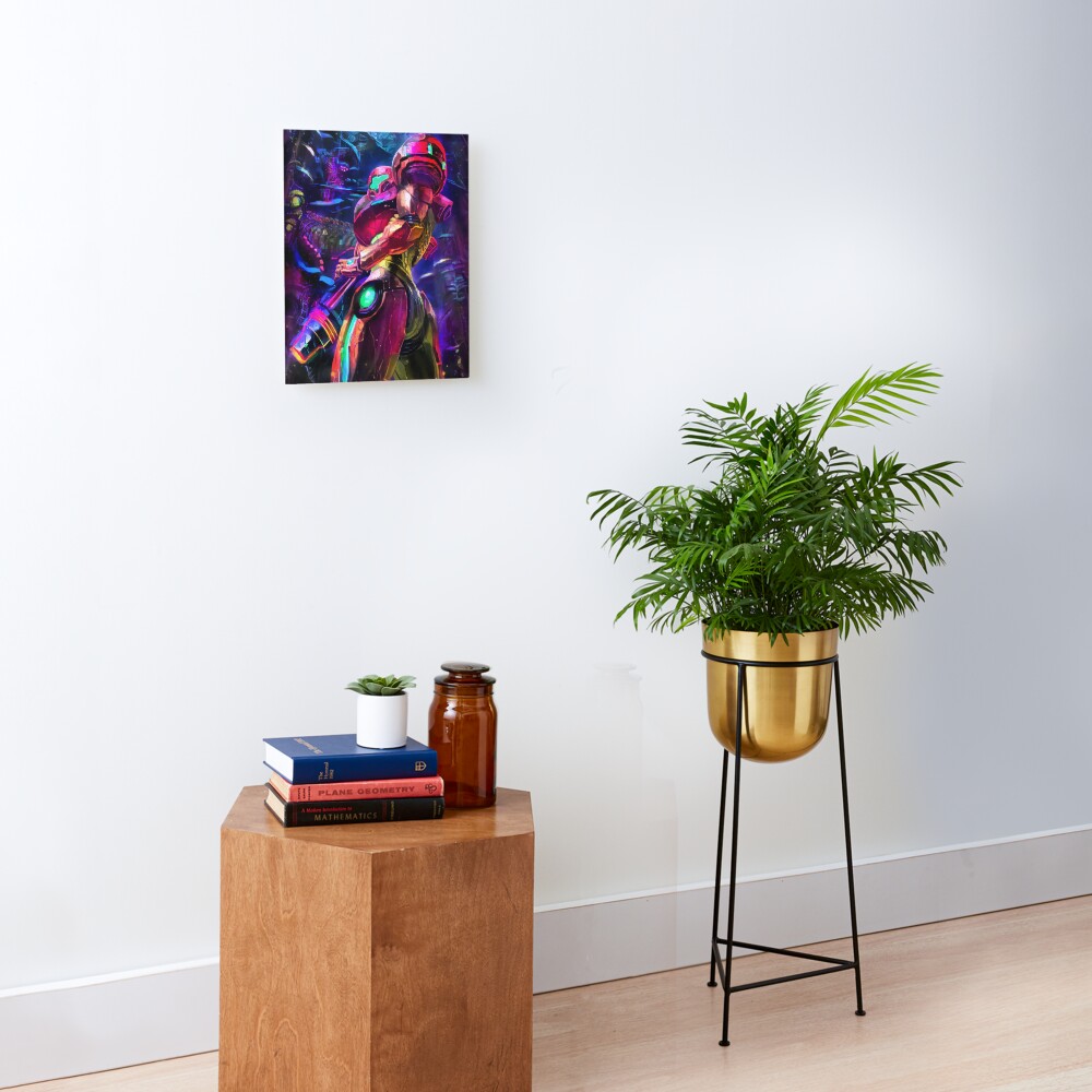 Samus Aran Metroid Mounted Print