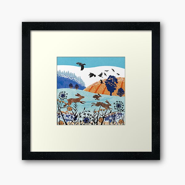 Item preview,  Hares Leaping Across the Fields designed and sold by mikkibutterley.