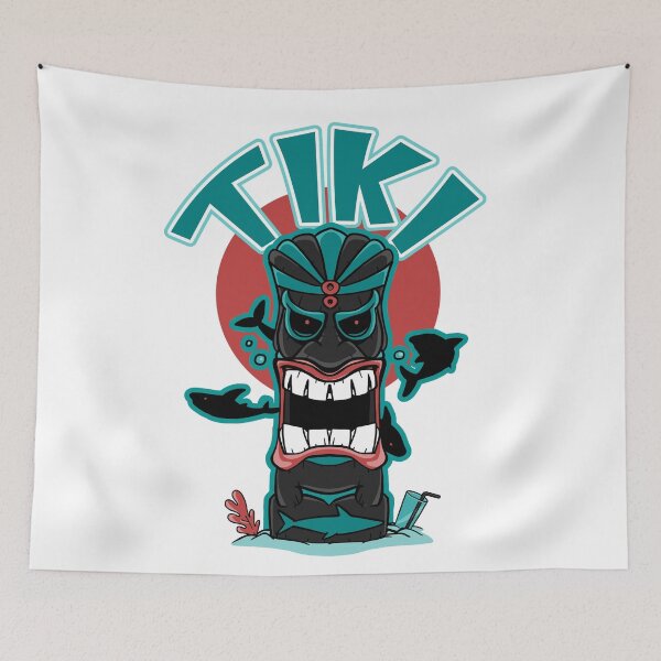 Item preview, Aquatic Tiki Mask designed and sold by TomiAx.