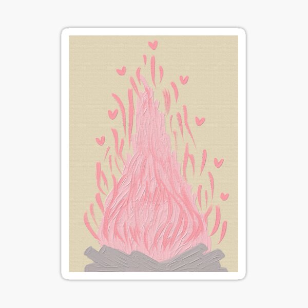 Fiery Hearts Sticker
