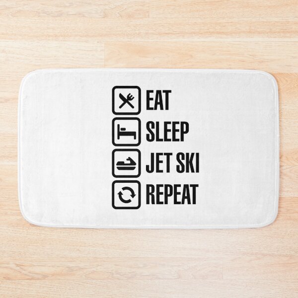 Item preview, Eat sleep Jet Ski repeat Water sports jet skiing gift idea Funny Jetski and personal Watercraft PWC gifts designed and sold by LaundryFactory.