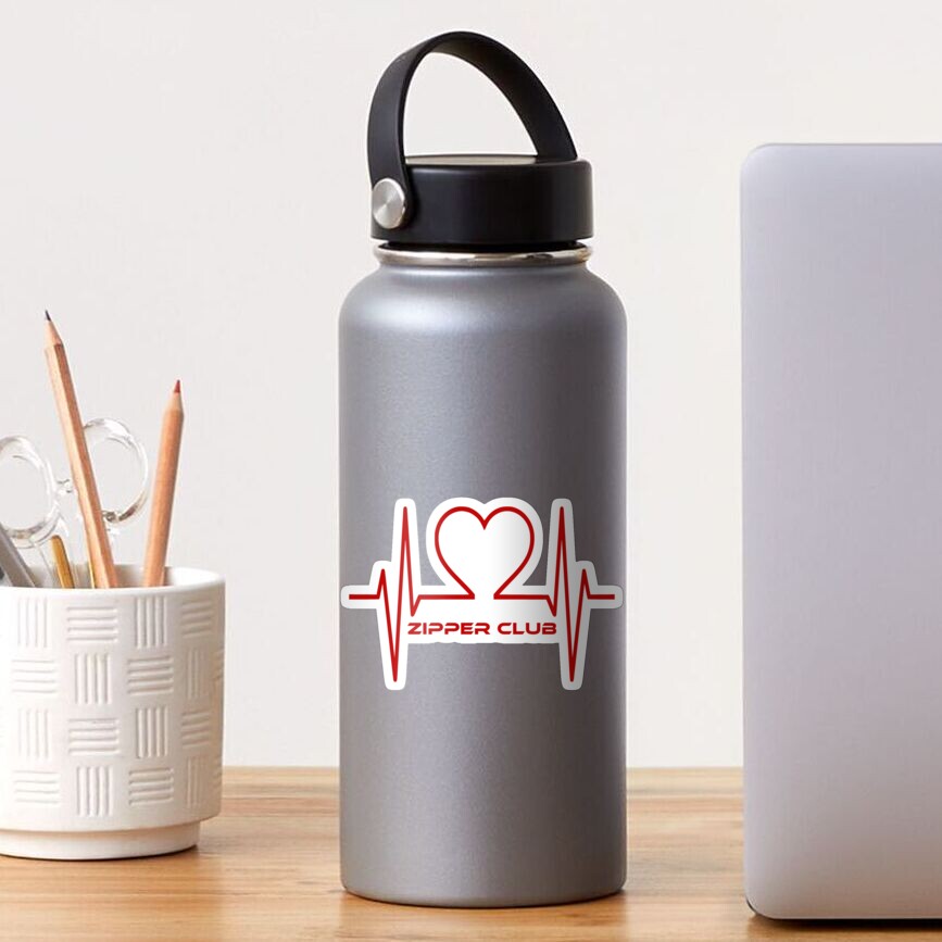 "heart surgery Zipper Club Large Logo " Sticker for Sale by ASDDude