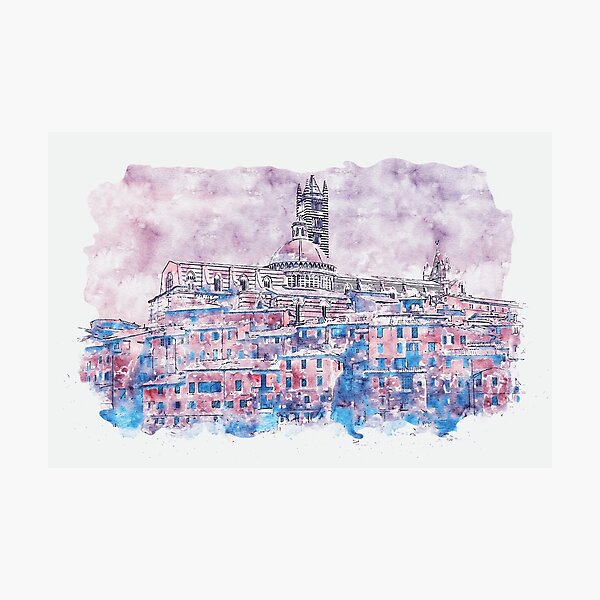 Siena, cityscape Photographic Print