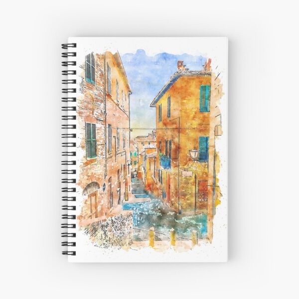 Siena, Streets of Tuscany Spiral Notebook