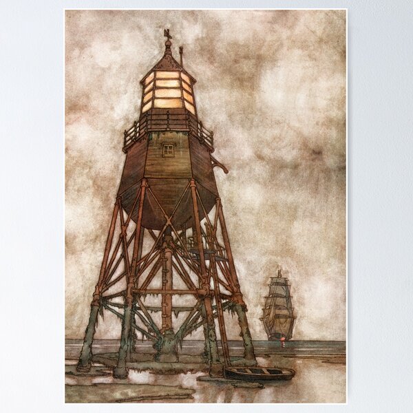 Item preview, William Heath Robinson - Coastwise Lights designed and sold by vintage-art.