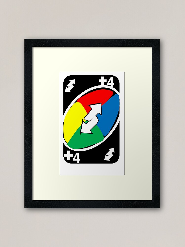 Reverse Uno with American Flag Metal Print for Sale by CyberYogi