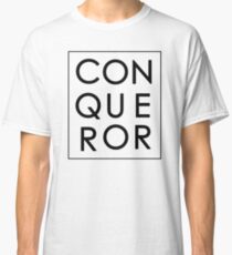 More than Conquerors - Black on White Classic T-Shirt