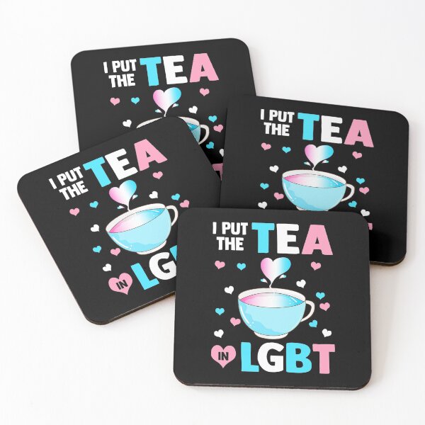 Item preview, Put The Tea in LGBT Trans Flag designed and sold by phoxydesign.