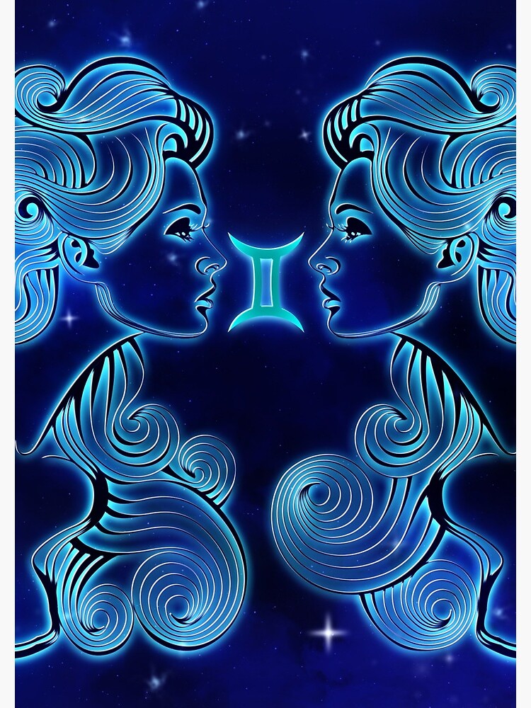 Dark Blue Gemini by VibeCircle