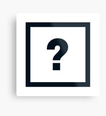 Alphabet "?" Metal Print