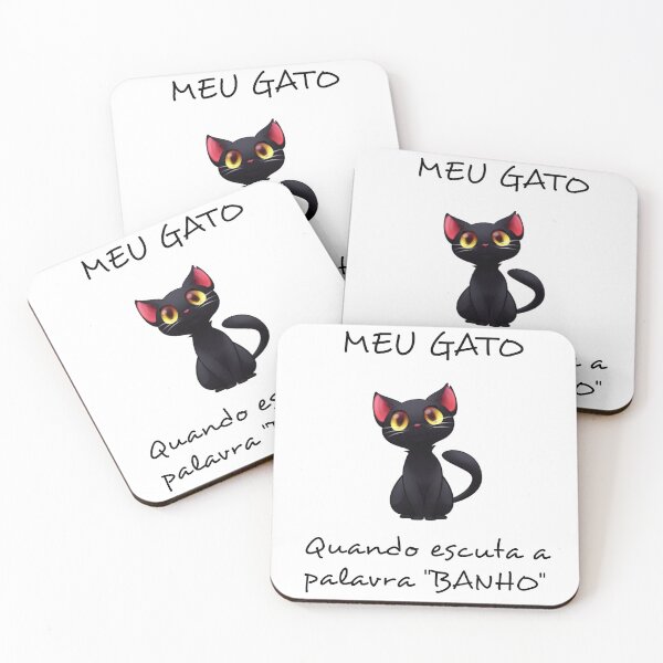 Item preview, Meu gato quando escuta a palavra "BANHO" designed and sold by Design1985.
