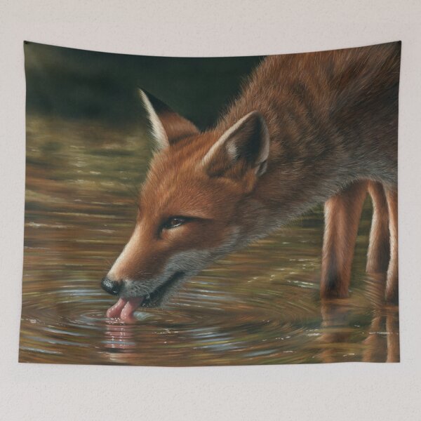 Item preview, Portrait of a fox designed and sold by Richard Macwee.