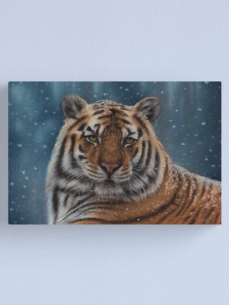 Alternate view of Tiger in the Snow Canvas Print