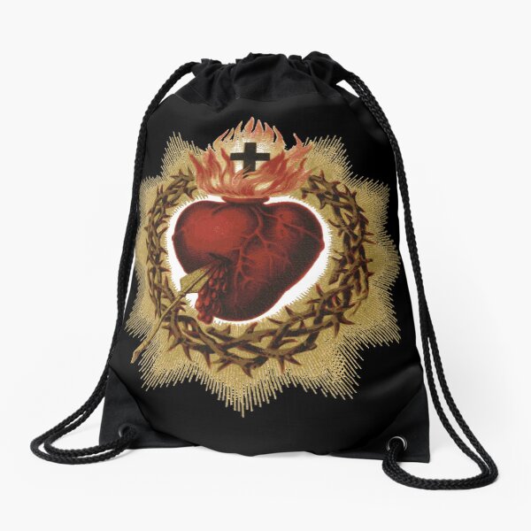 Sagrado Corazón de Jesús Católico Mochila saco
