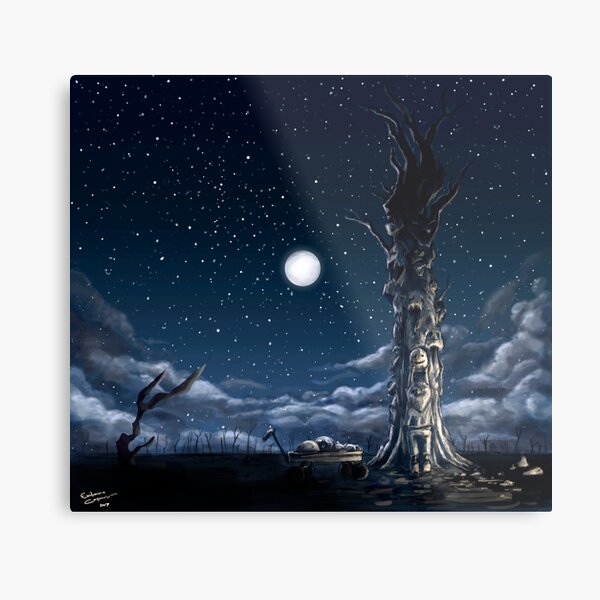 "A Masked Tree" Metal Print