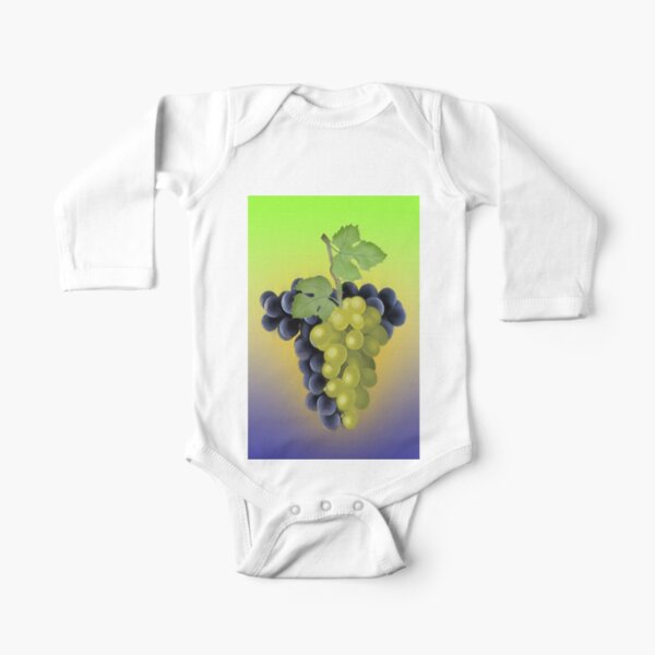Grapes / The Fruit Shop Long Sleeve Baby One-Piece