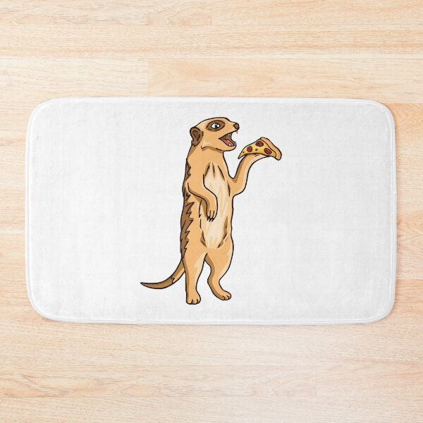 Item preview, Meerkat eats pizza designed and sold by DerSenat.